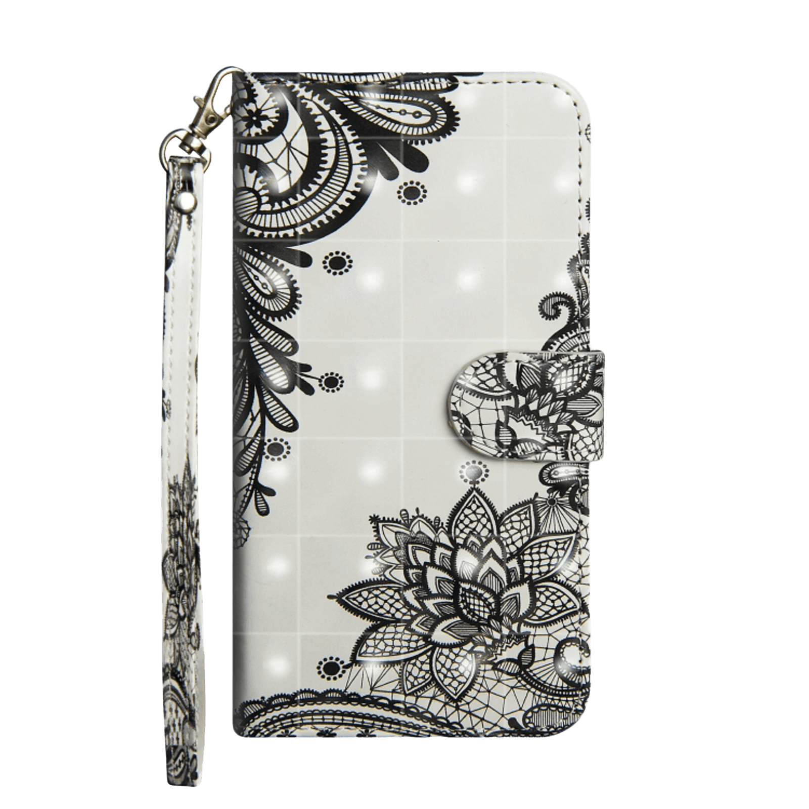 Mocaa Samsung Galaxy A41 Shiny Bookcase Kant Design Meerkleurig