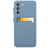 CaseBody Samsung Galaxy S21 FE Telefoonhoesje met Kaarthouder Grijsblauw