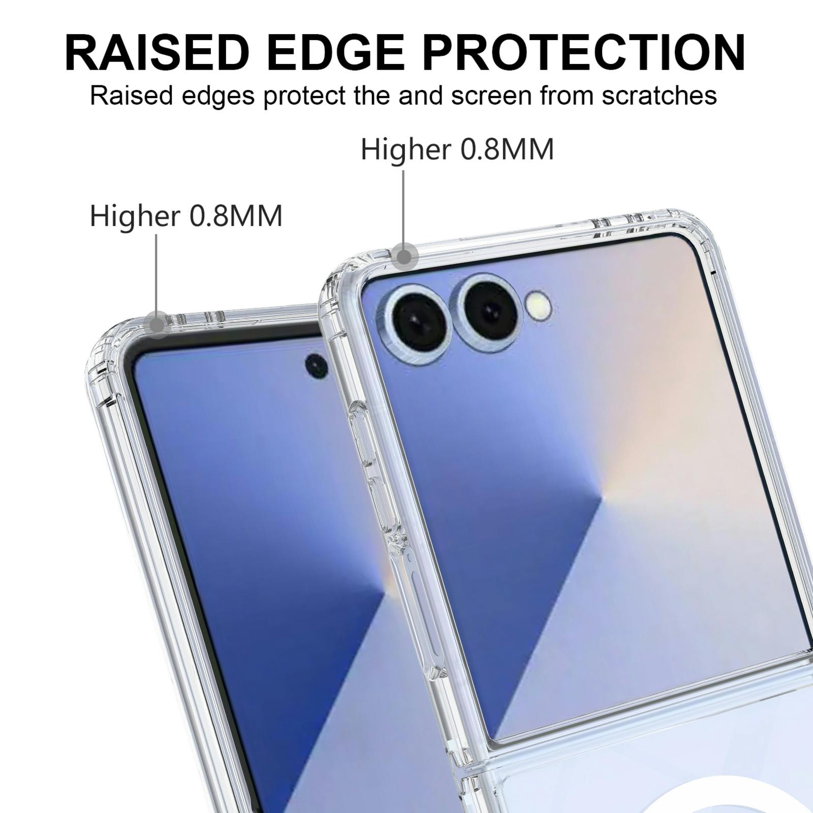 CaseBody Samsung Galaxy Z Flip8 Magnetisch Hoesje Transparant