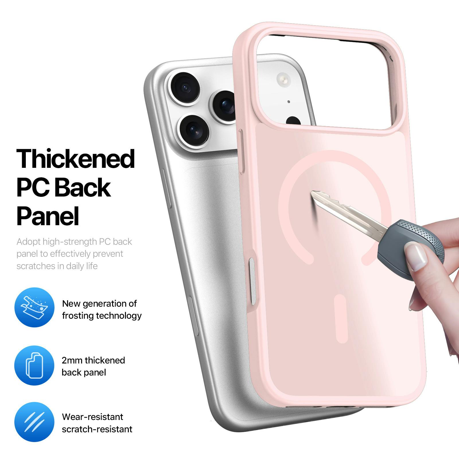DUX DUCIS iPhone 17 Pro / 18 Pro Mat MagSafe Hoesje Roze