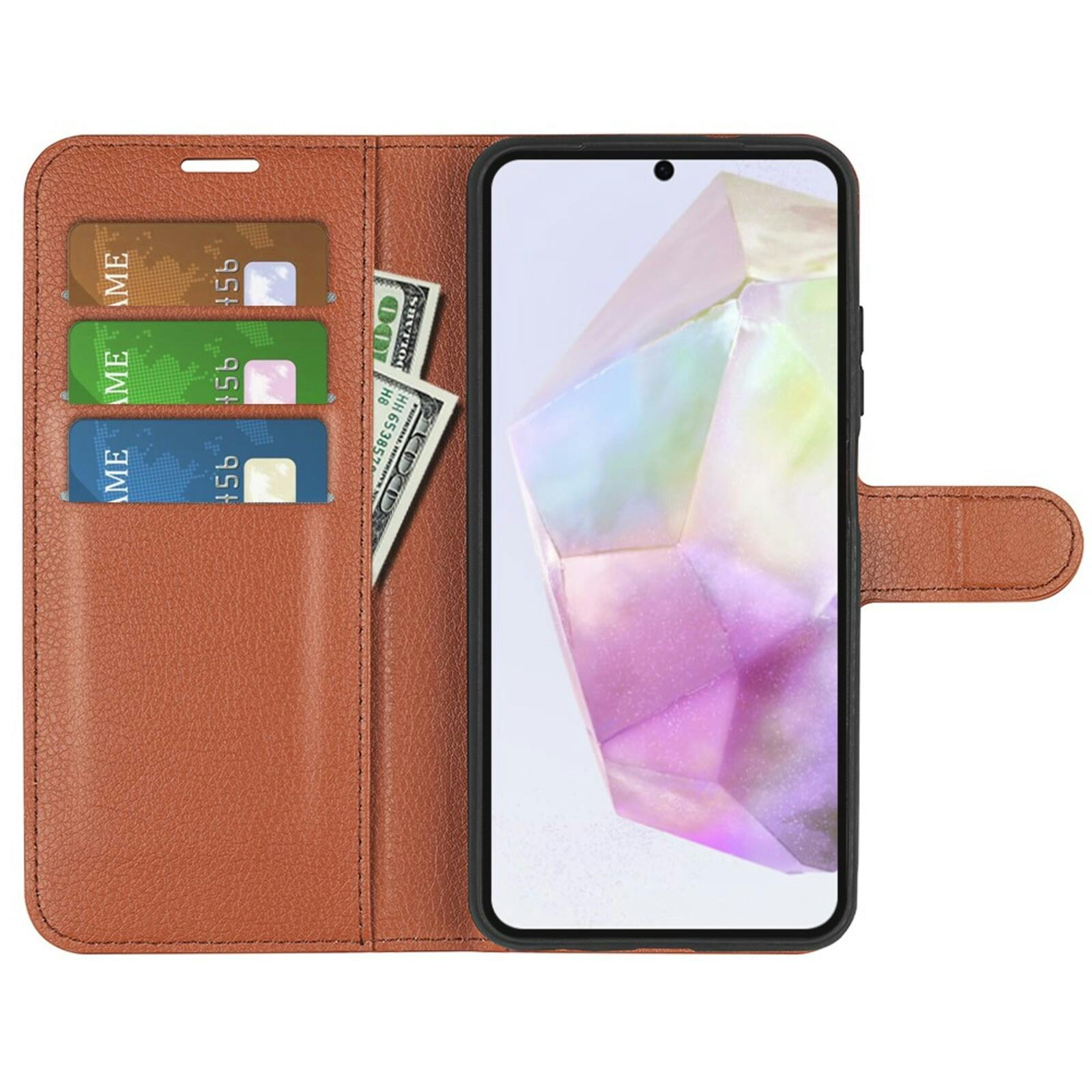 Comfycase Samsung Galaxy A36 Bookcase Hoesje Bruin