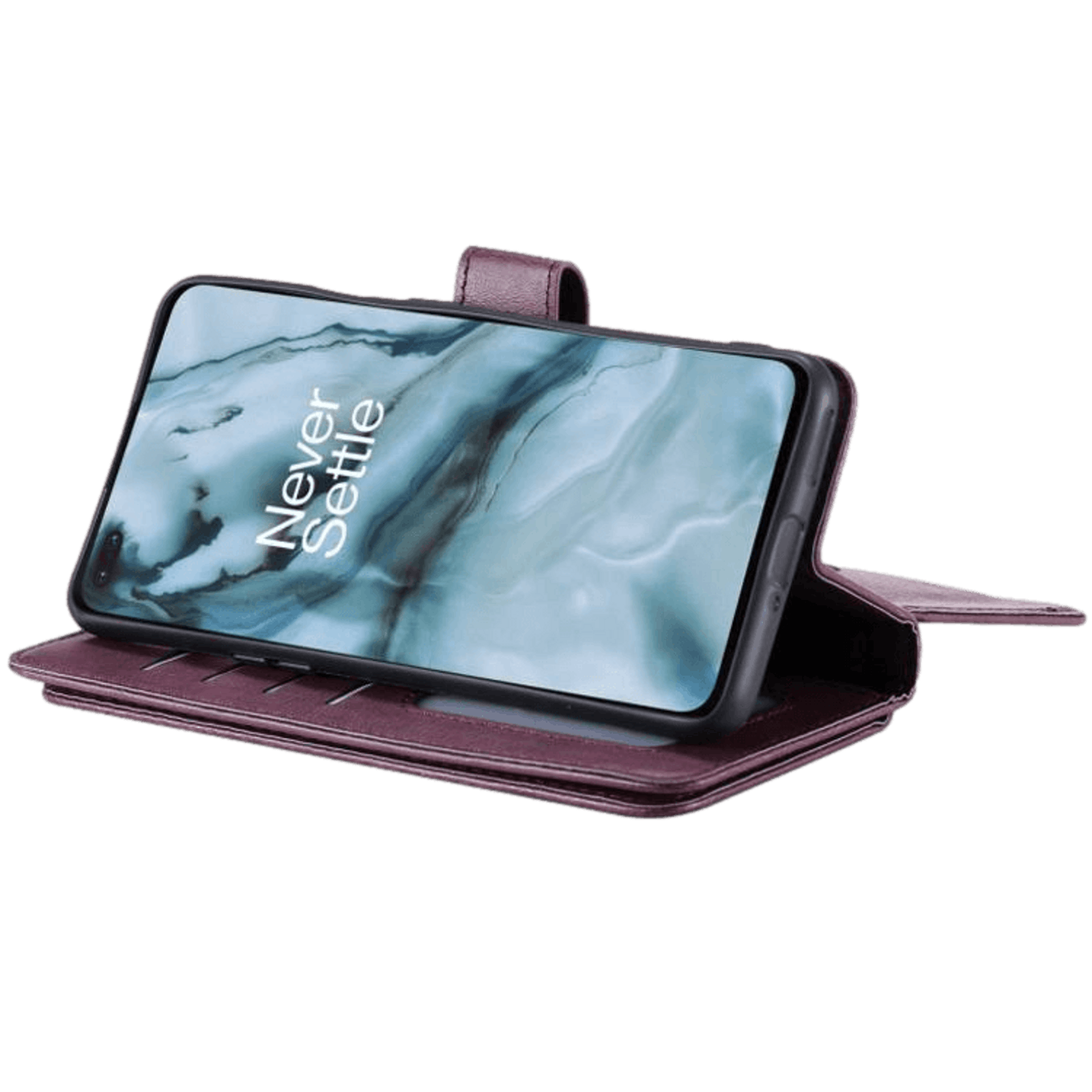 TwoTone OnePlus Nord Luxury Wallet Rood