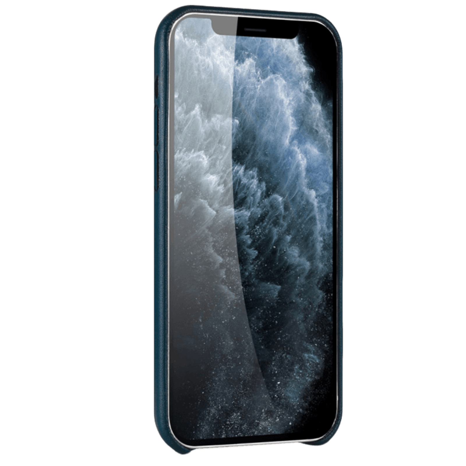 Mocaa iPhone 12 Pro MaxSlim Fit Hoesje Lederlook Blauw