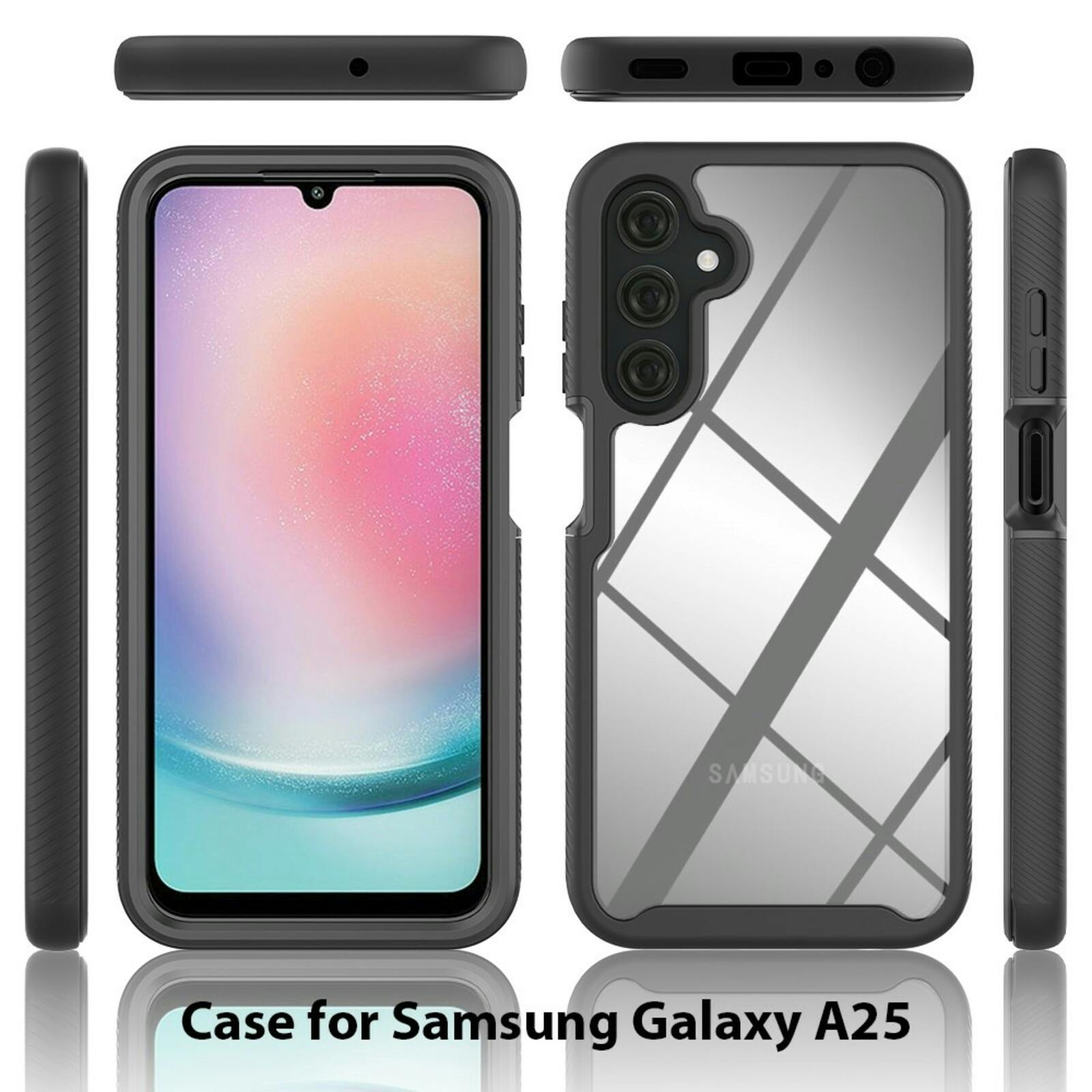 Comfycase Samsung Galaxy A25 Full Protection Cover Zwart