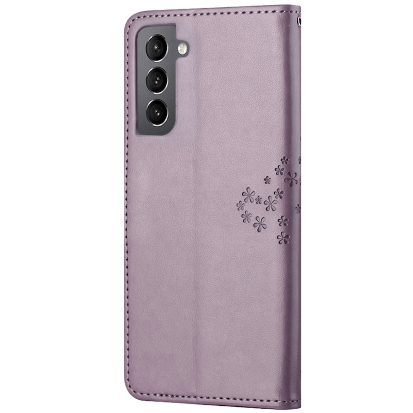 Comfycase Samsung Galaxy S21 Plus Bookcase Hoesje Uiltjes Paars