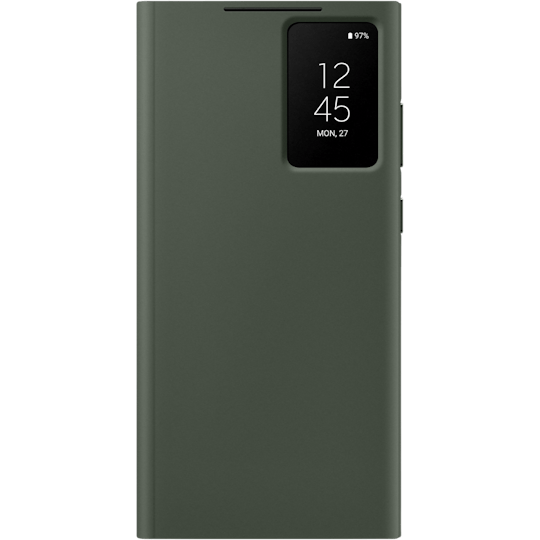 Samsung Galaxy S23 Ultra Smart View Hoesje Groen - Voorkant