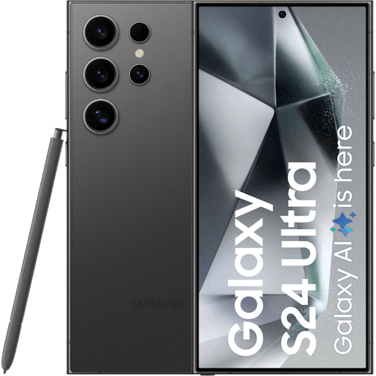 Samsung Galaxy S24 Ultra Titanium Black - Voorkant & achterkant