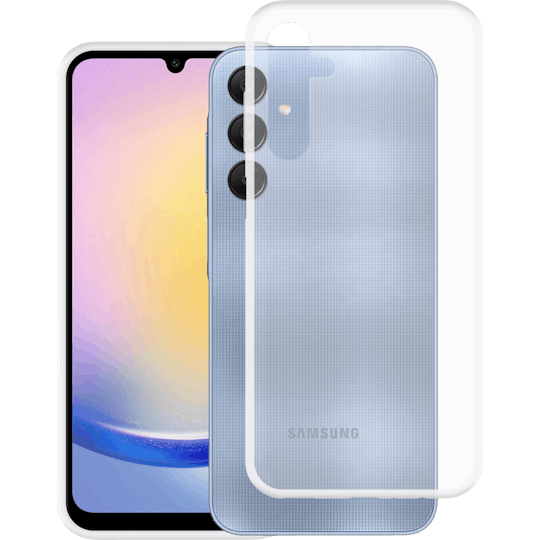 Just in Case Galaxy A25 Siliconen (TPU) Hoesje Transparant - Voorkant
