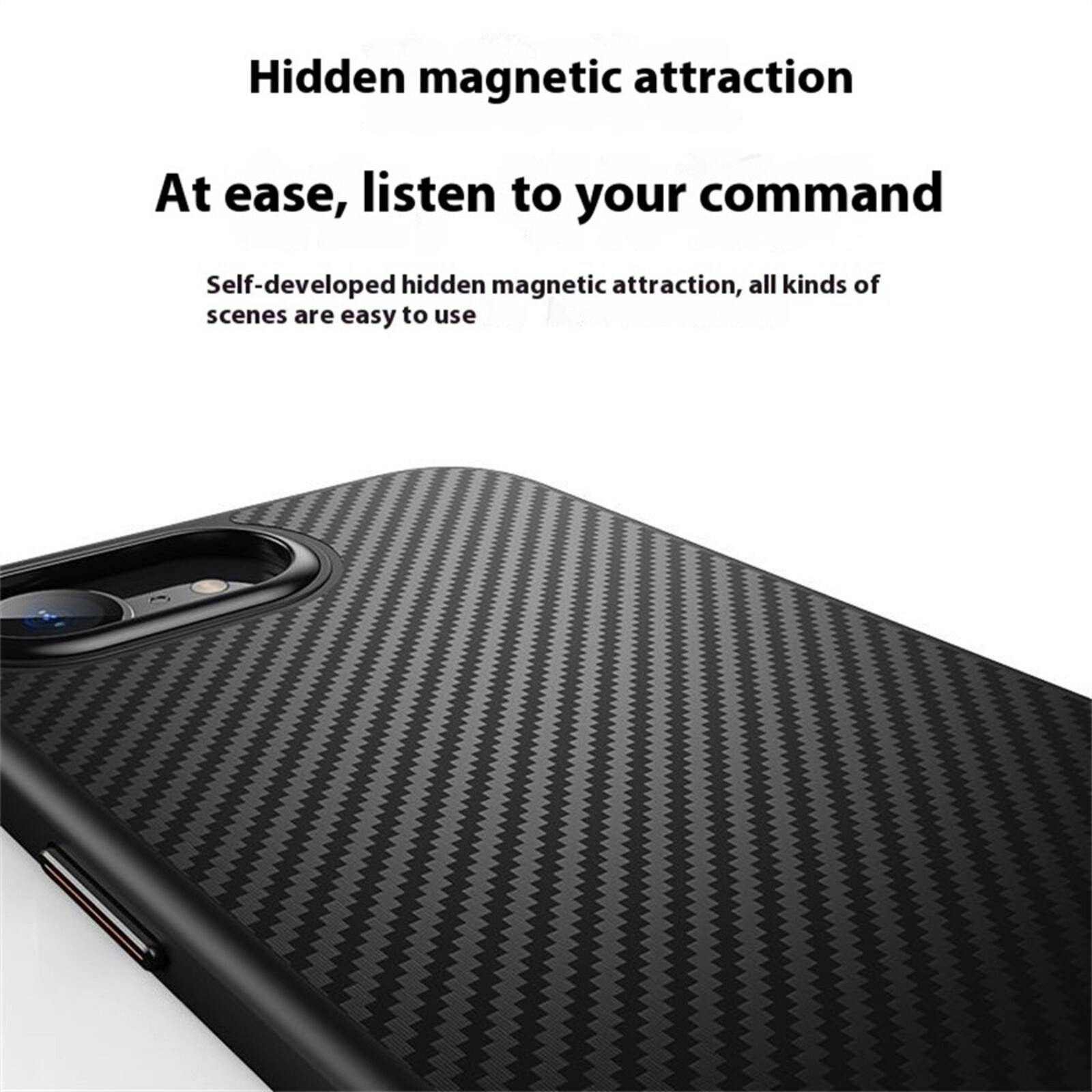 CaseBody Apple iPhone 16e / 17e Carbon Fiber Hoesje Zwart