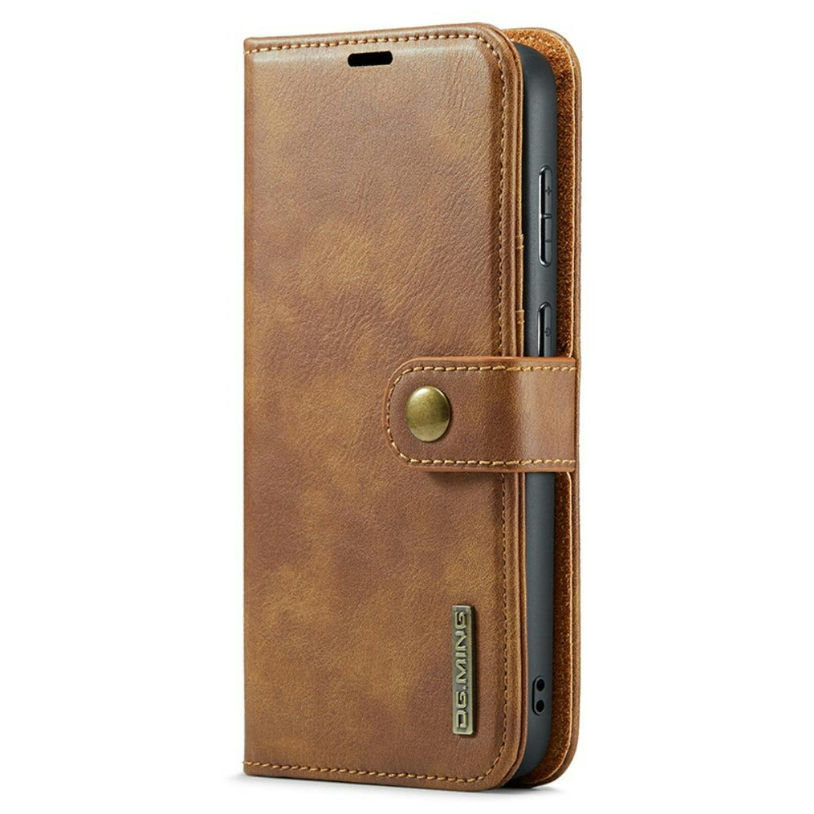 DG.MING Samsung S23 FE Lederen 2-in-1 Wallet en Hoesje Bruin