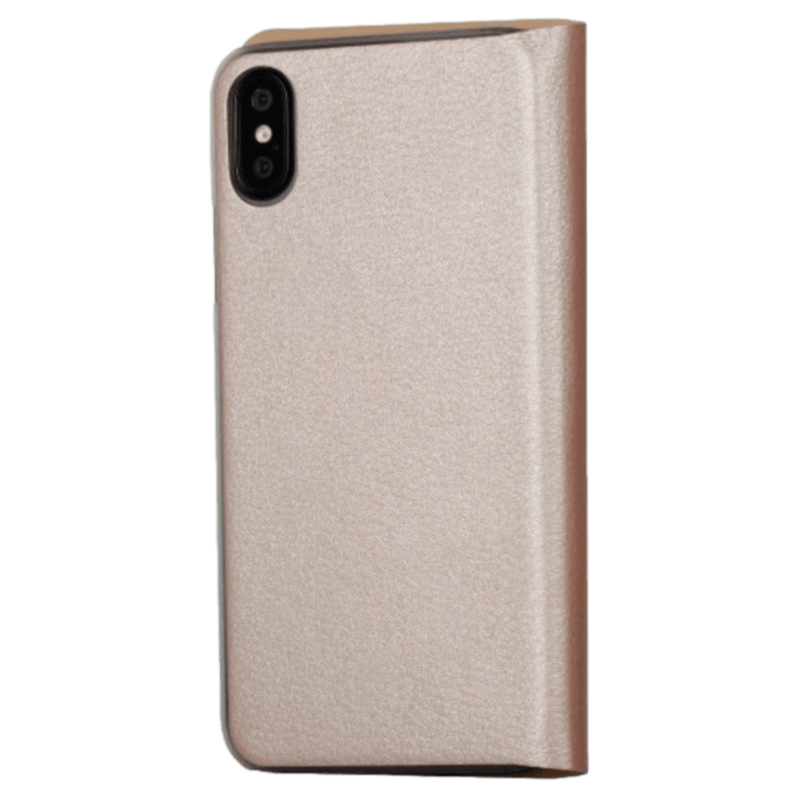 Mocaa iPhone Xs / X Slim-Fit Flipcover met Pashouder Goud