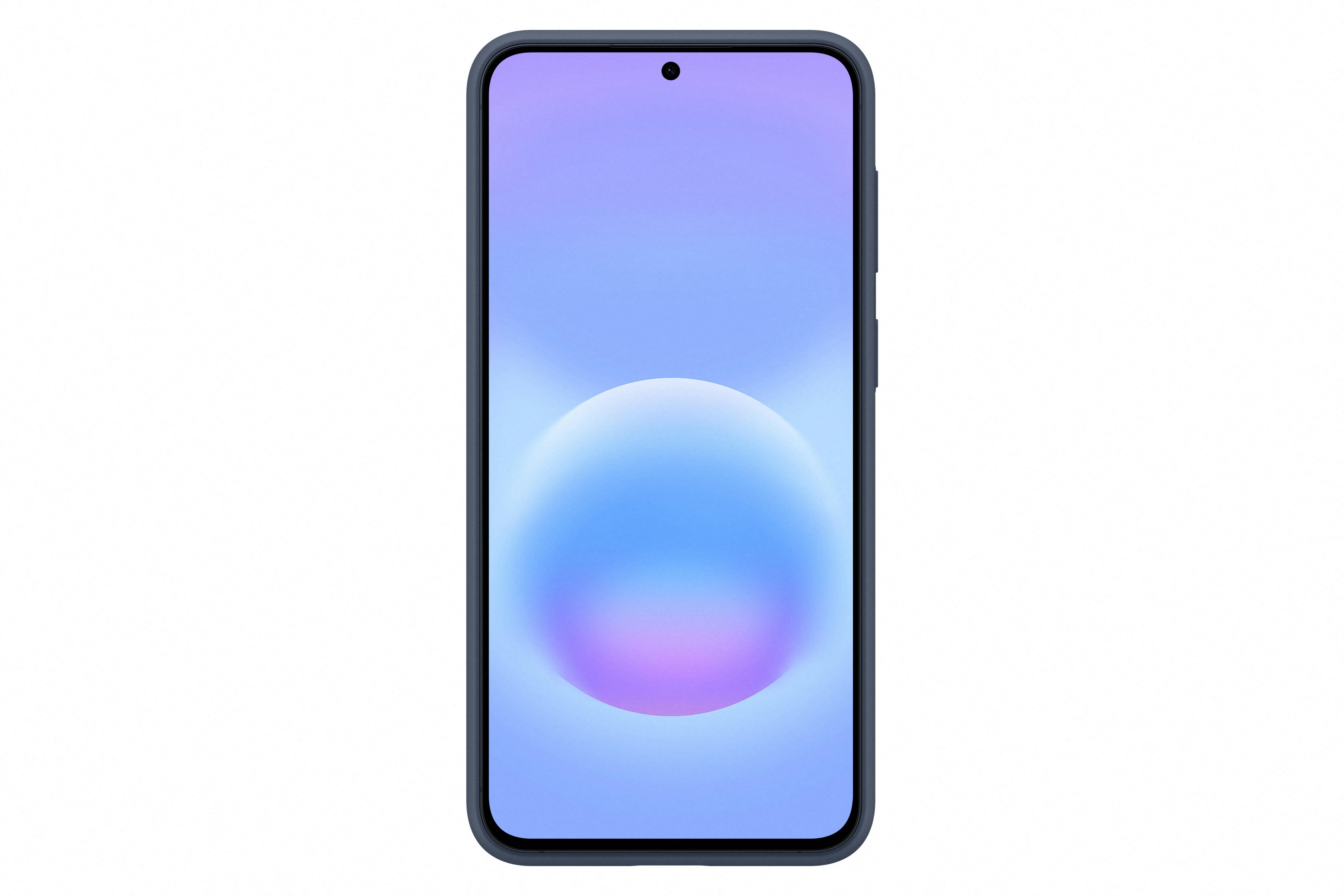 Samsung Galaxy A57 Siliconen Hoesje Donkerblauw