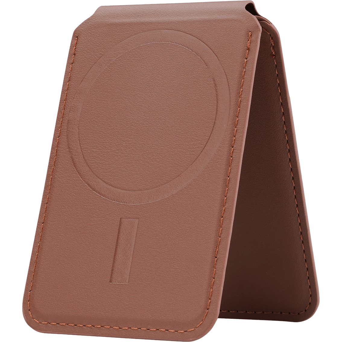 Musthavz MagSafe Vegan Leather Wallet Stand Bruin
