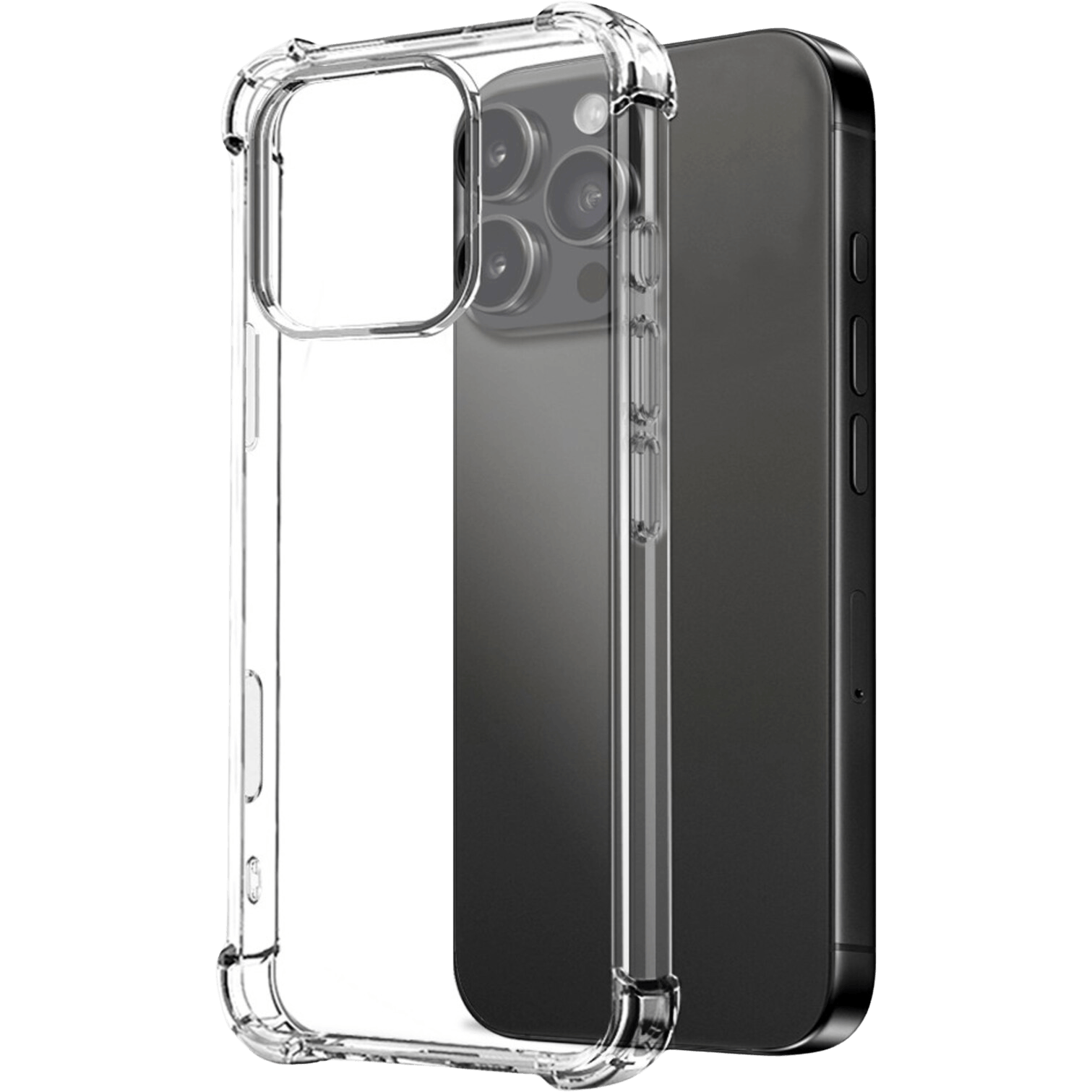 Northjo Apple iPhone 16 Pro Max Shockproof All-in-One Protection Transparant