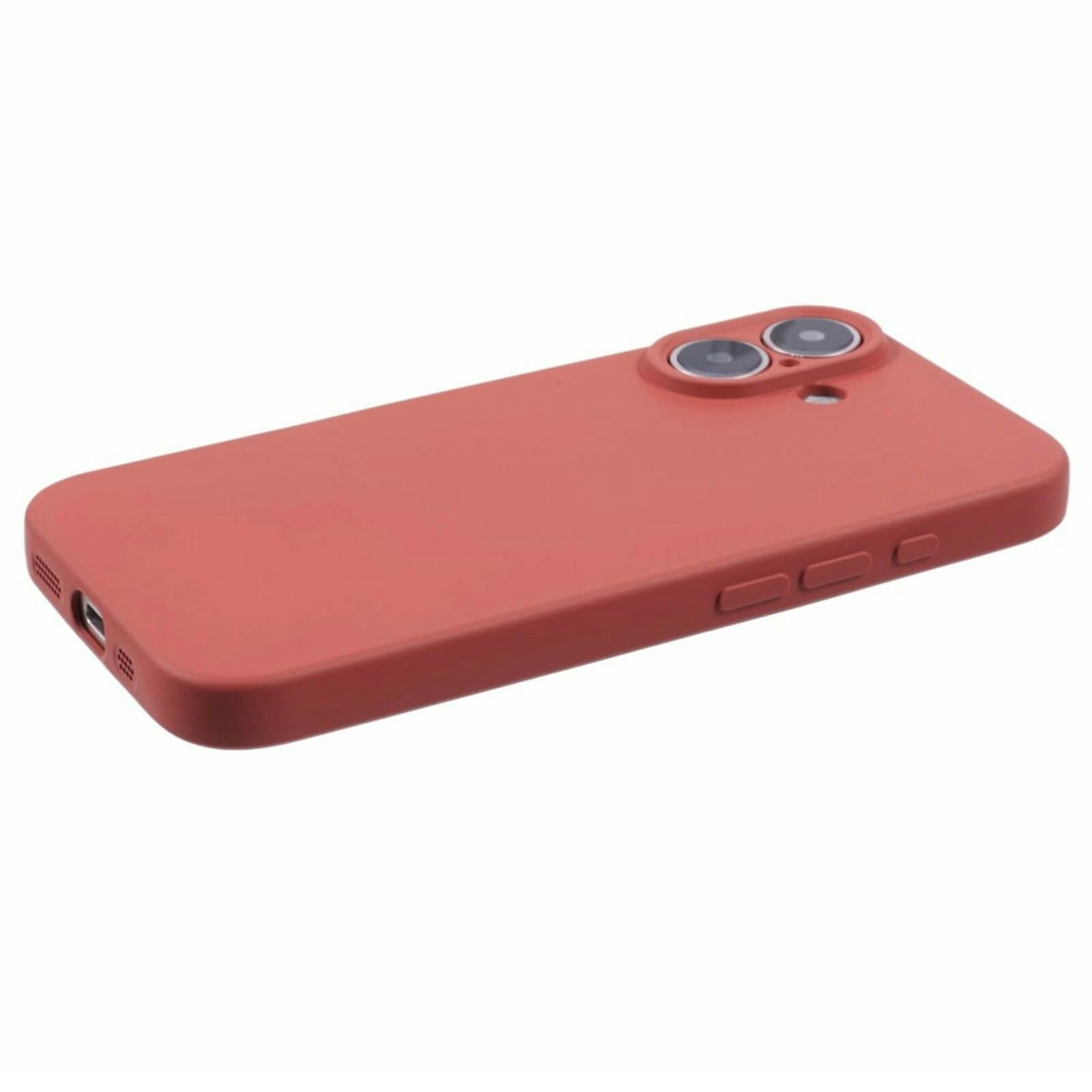 Mocaa Apple iPhone 16 Lens Protection Hoesje Rood