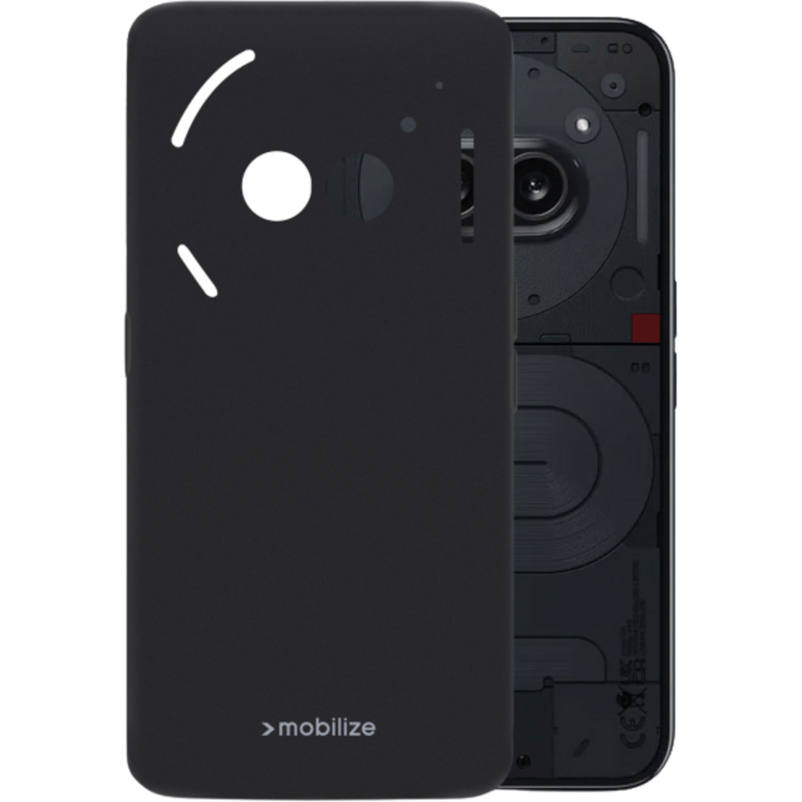 Mobilize Nothing Phone (2a) Siliconen (TPU) Hoesje Zwart