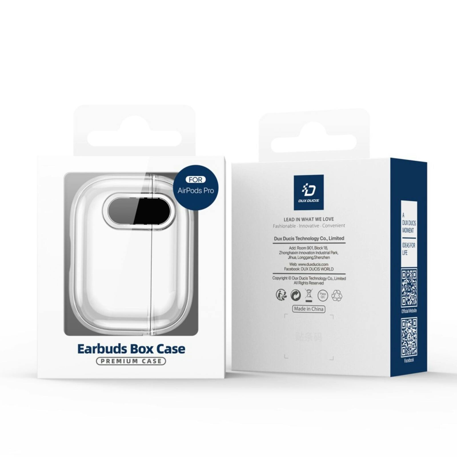 DUX DUCIS AirPods Pro 2 PECL Series Hoesje met Haak Zwart