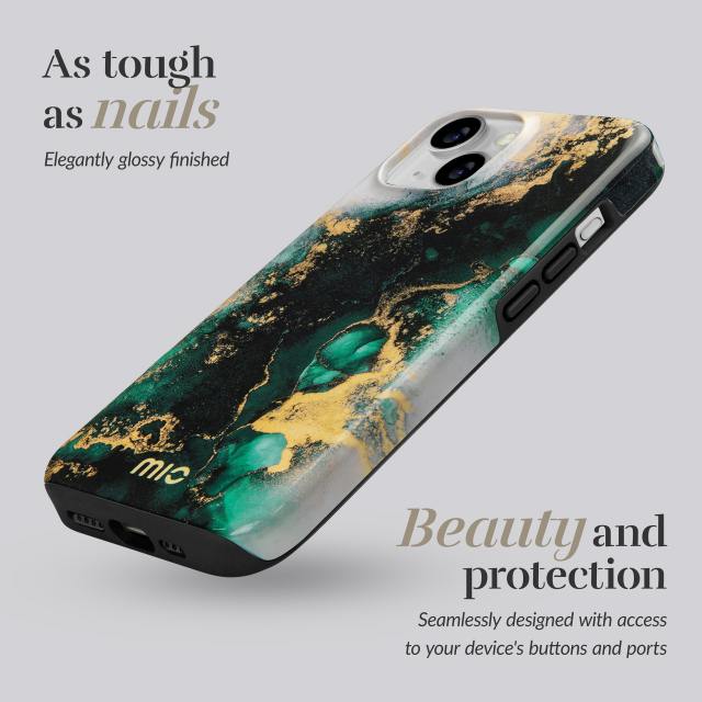 Mio iPhone 17 Fashion Case Green Marble