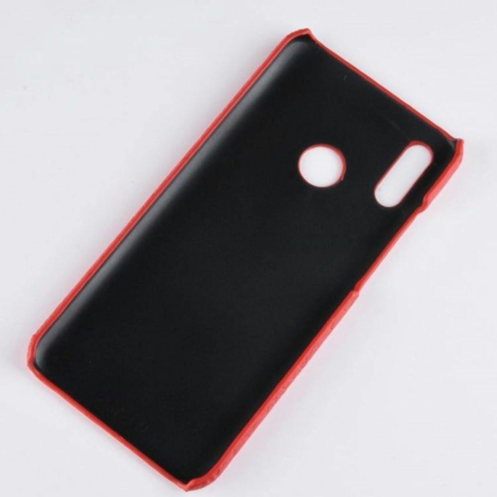 CaseBody Huawei P Smart 2019 CrocSkin Hoesje Rood