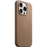 Apple iPhone 15 Pro FineWoven MagSafe Hoesje Taupe - Voorkant