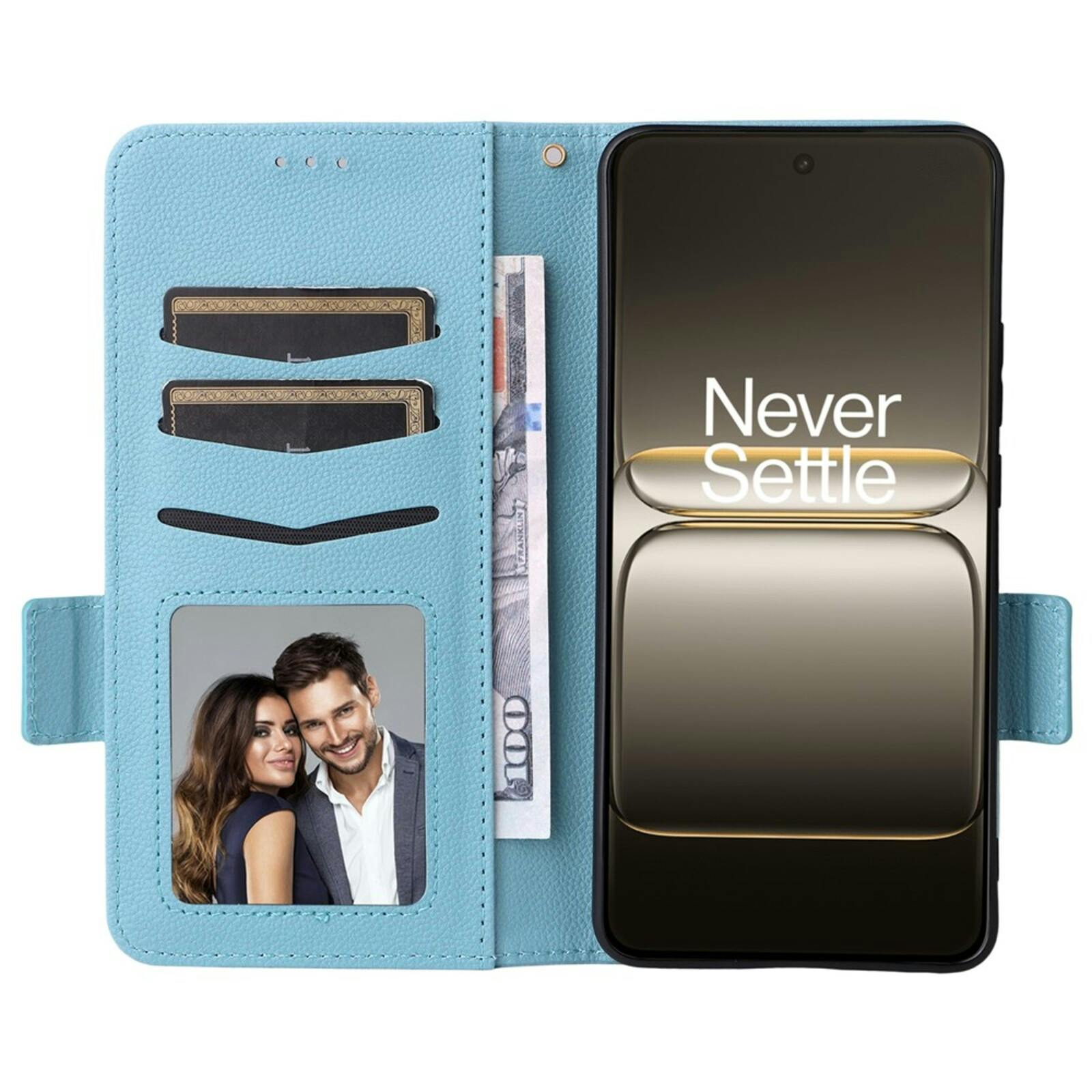 Comfycase OnePlus Nord CE5 Book Case met Koord Blauw