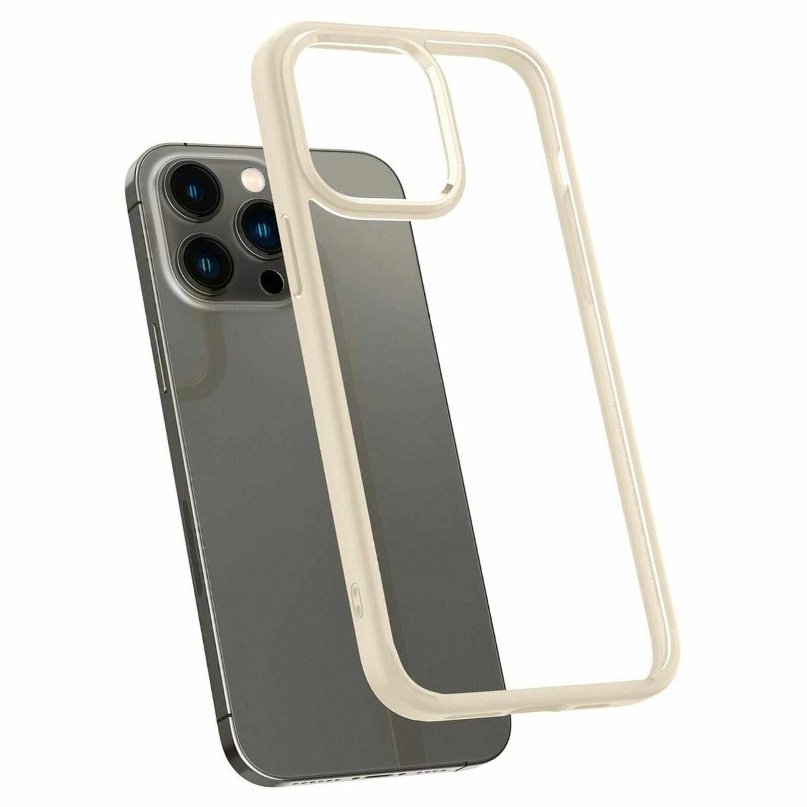 Spigen iPhone 14 Pro Doorzichtig Hard Hoesje Beige