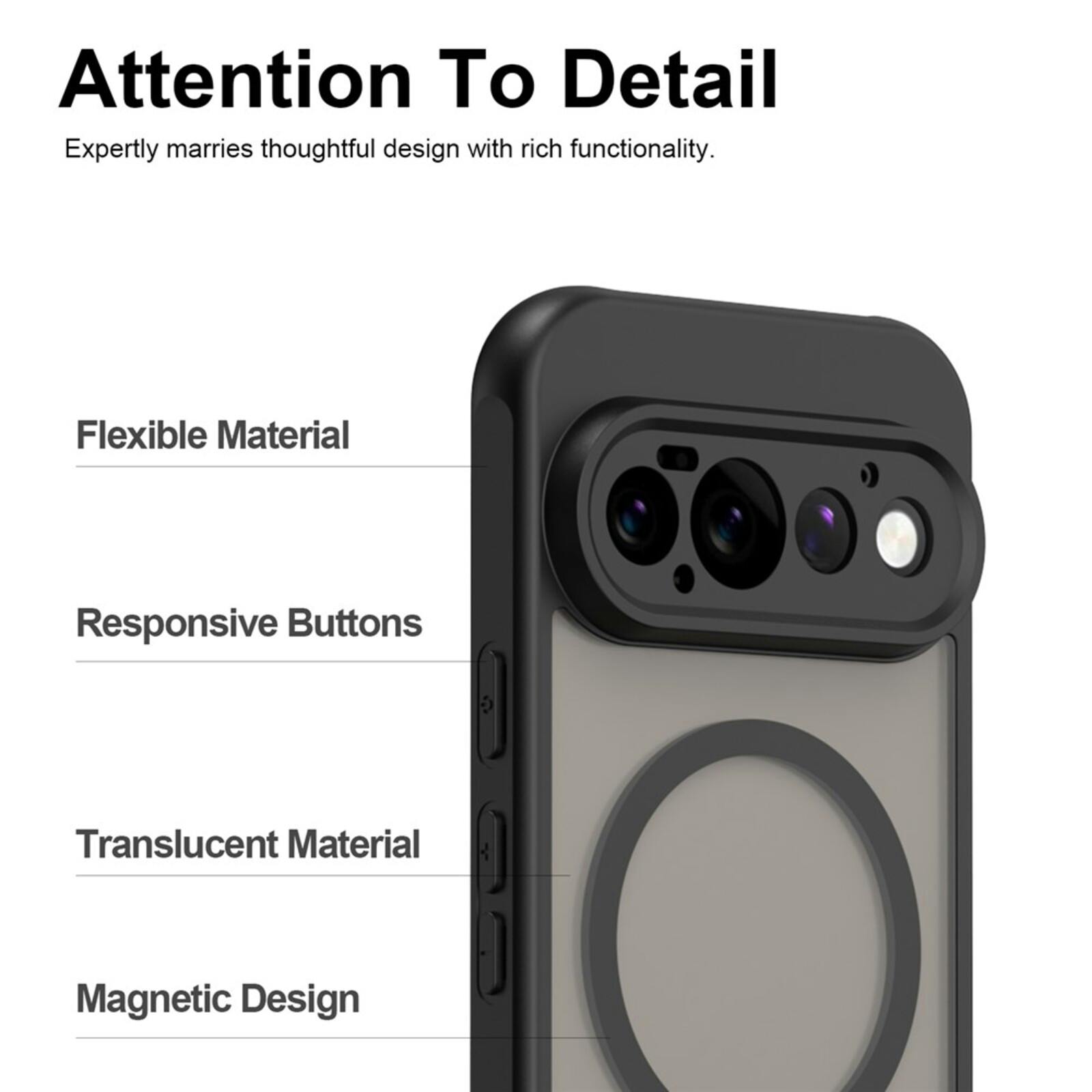 CaseBody Google Pixel 11 Pro MagSafe Mat Hoesje Zwart