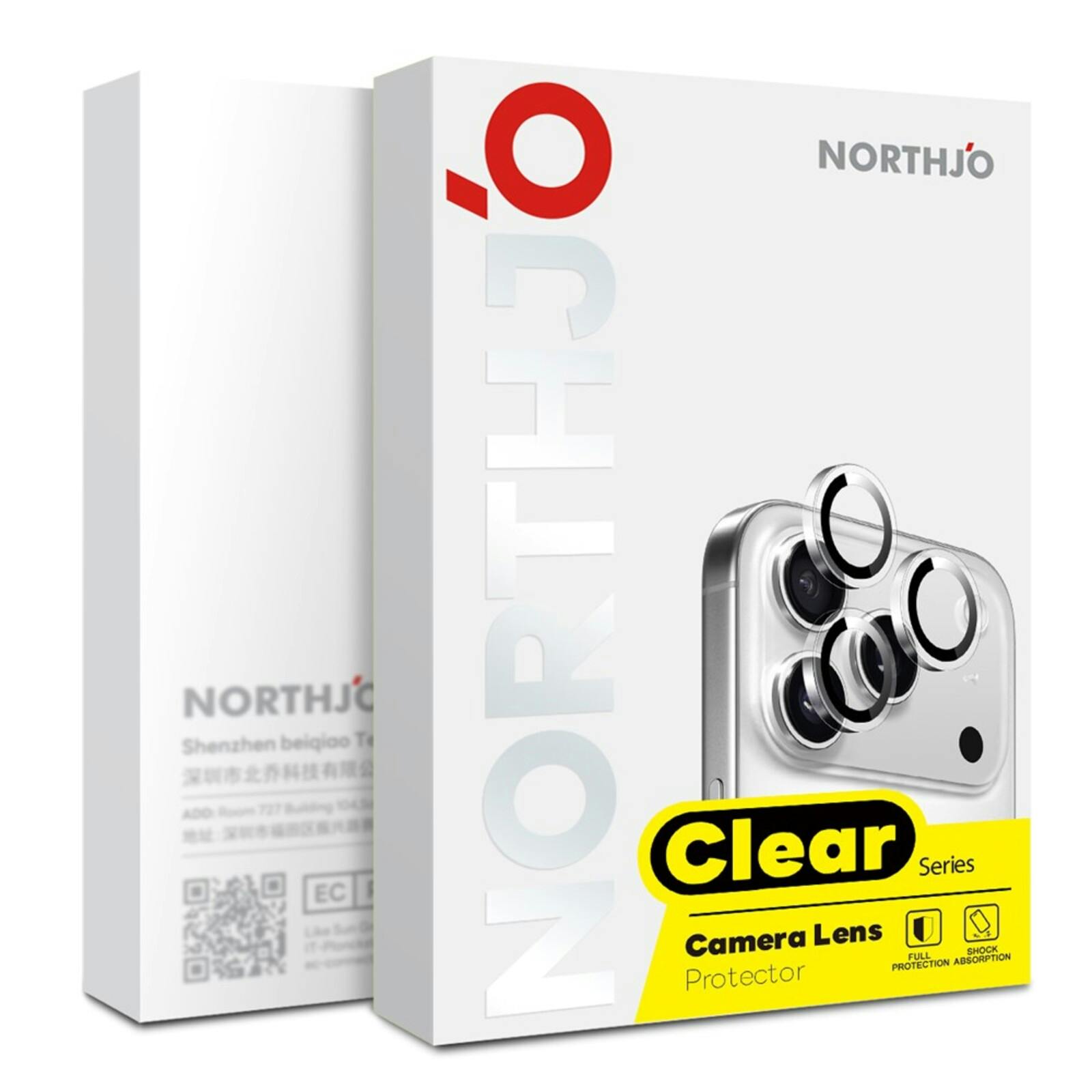 Northjo iPhone 15 (Plus) Camera Protector Transparant