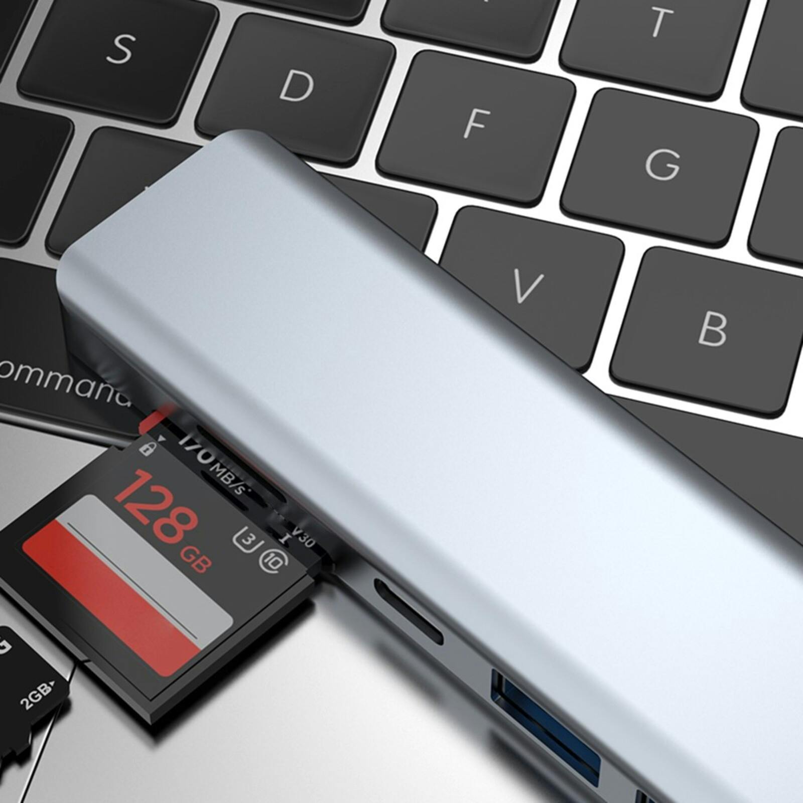 Joyroom 7-in-1 USB-C Docking Station Zwart 1m