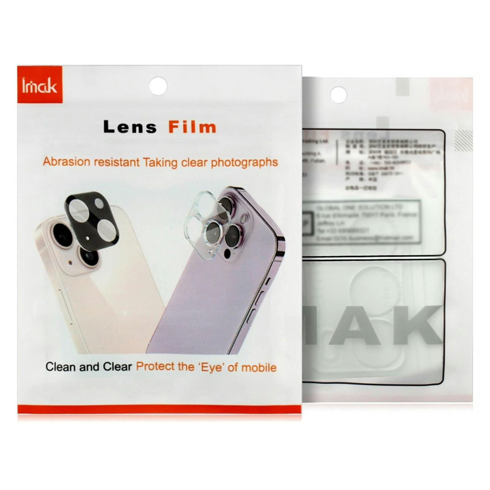 Imak Motorola Moto G67 Camera Protector Transparant