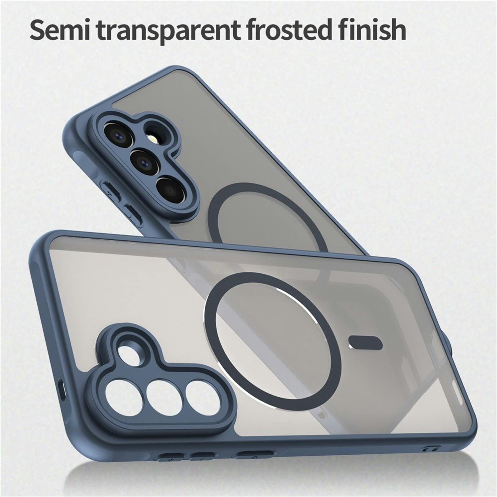 CaseBody Samsung Galaxy A57 Magnetic Case Blauw