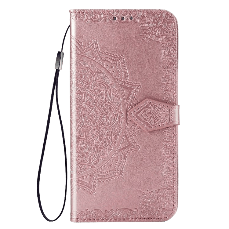 Comfycase Huawei P Smart 2020 Mandala Booklet Telefoonhoesje Roségoud