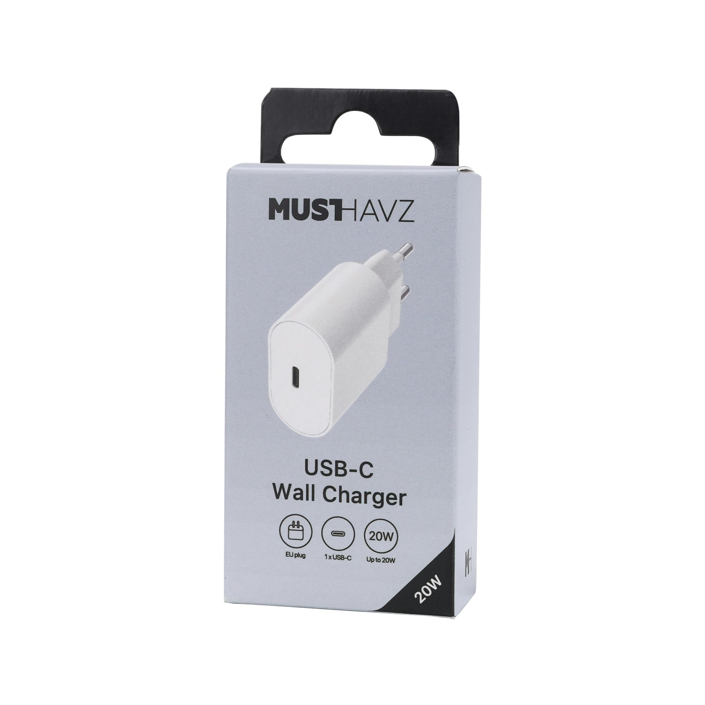 Musthavz to Go Easy USB-C Oplader 20W Wit