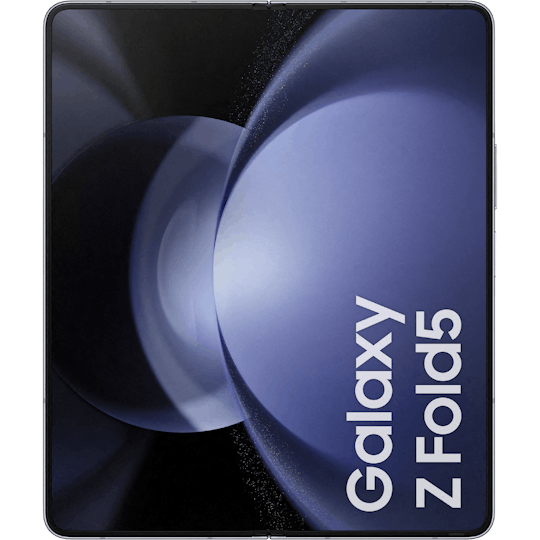 Samsung Galaxy Z Fold5 5G Ice Blue - Voorkant & achterkant