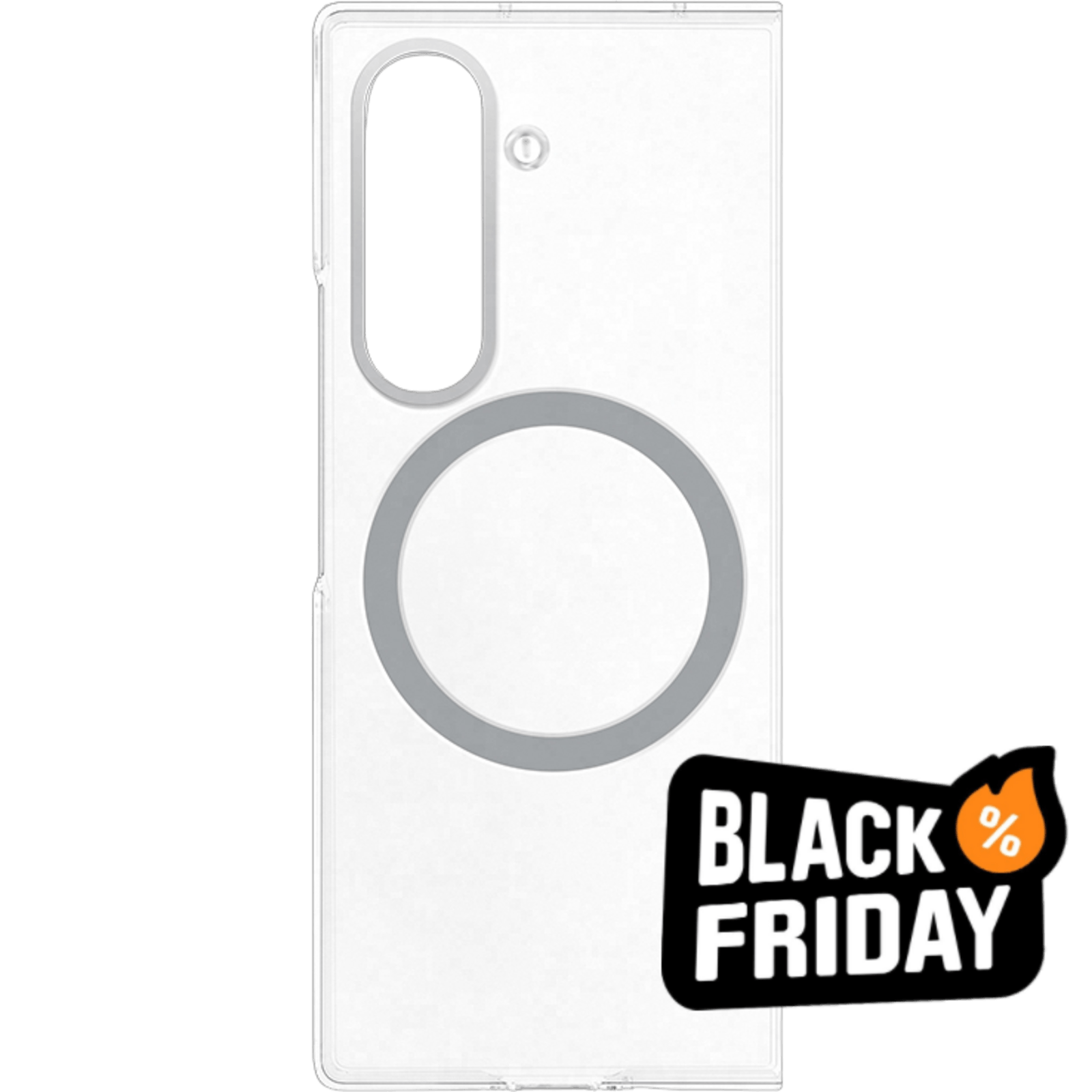 Samsung Galaxy Z Fold7 Clear Magnet Case Transparant