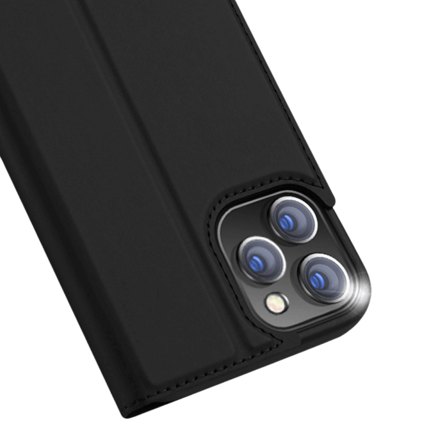 DUX DUCIS iPhone 12 Pro Max Skin Pro Flip Case Hoesje Zwart