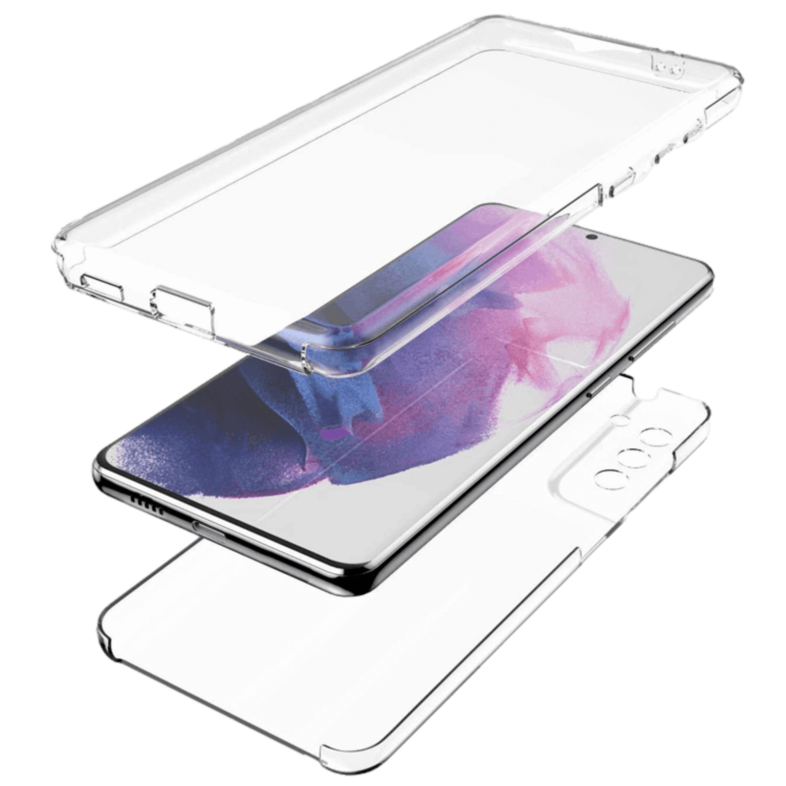 Mocaa Samsung Galaxy S21 Plus Full Body Beschermhoes Transparant