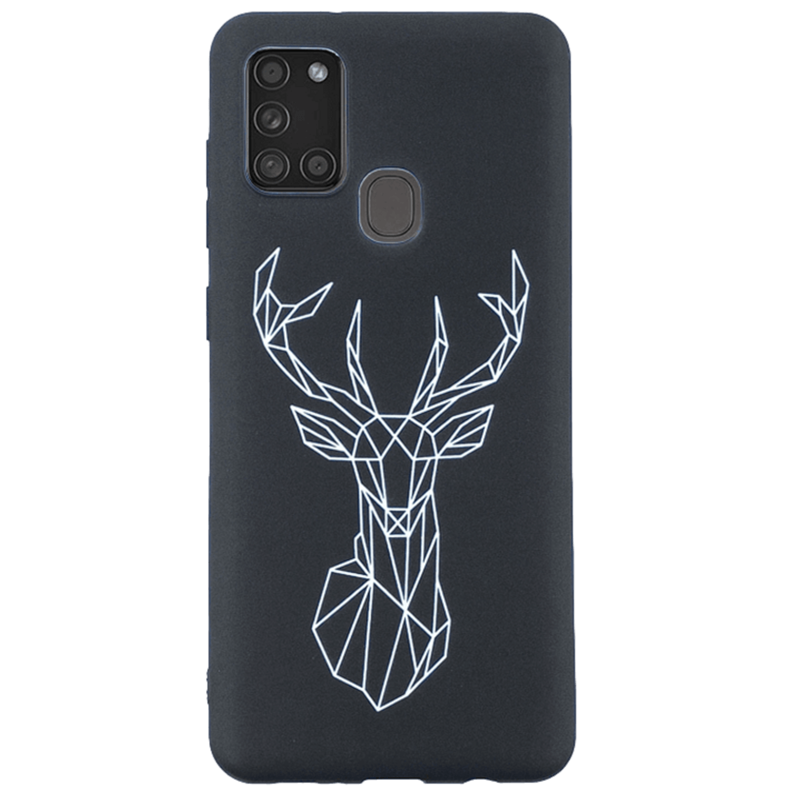 Mocaa Samsung Galaxy A21s Hoesje Elk Zwart