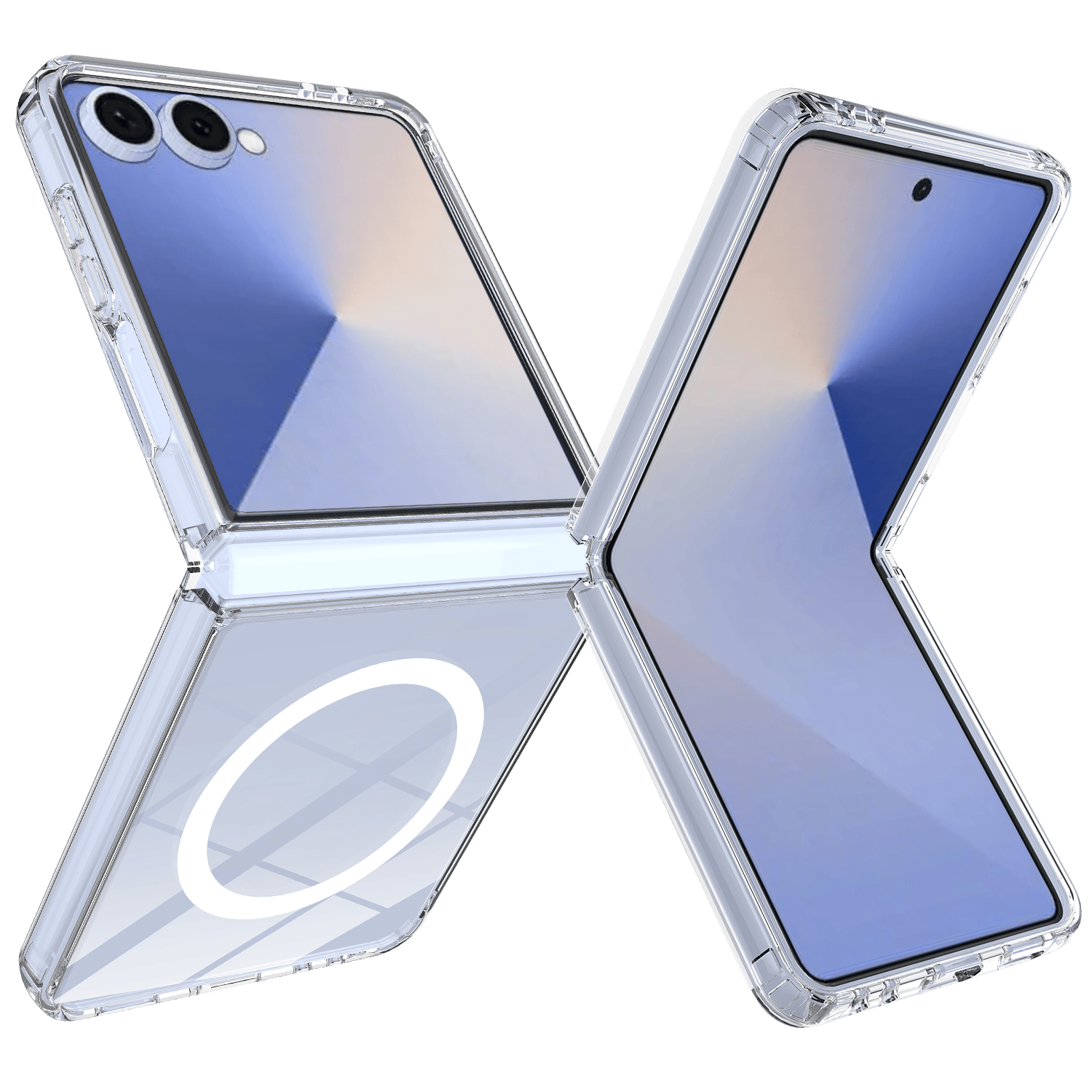 CaseBody Samsung Galaxy Z Flip8 Magnetisch Hoesje Transparant