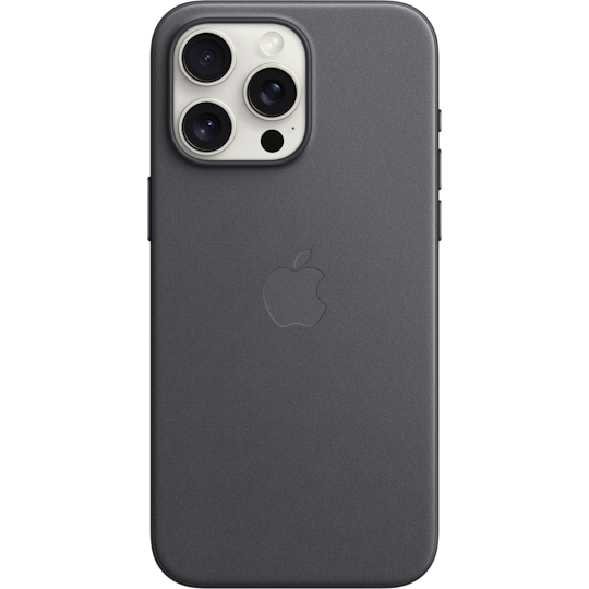 Apple iPhone 15 Pro Max FineWoven MagSafe Hoesje Black - Achterkant