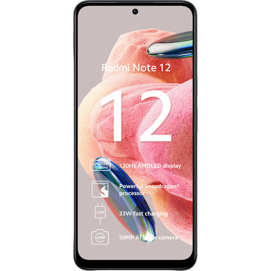 Xiaomi Redmi Note 12 Onyx Gray - Voorkant