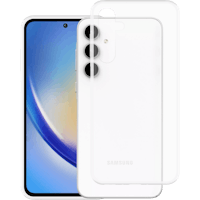 Mobilize Samsung Galaxy A35 Siliconen (TPU) Hoesje Transparant - Voorkant