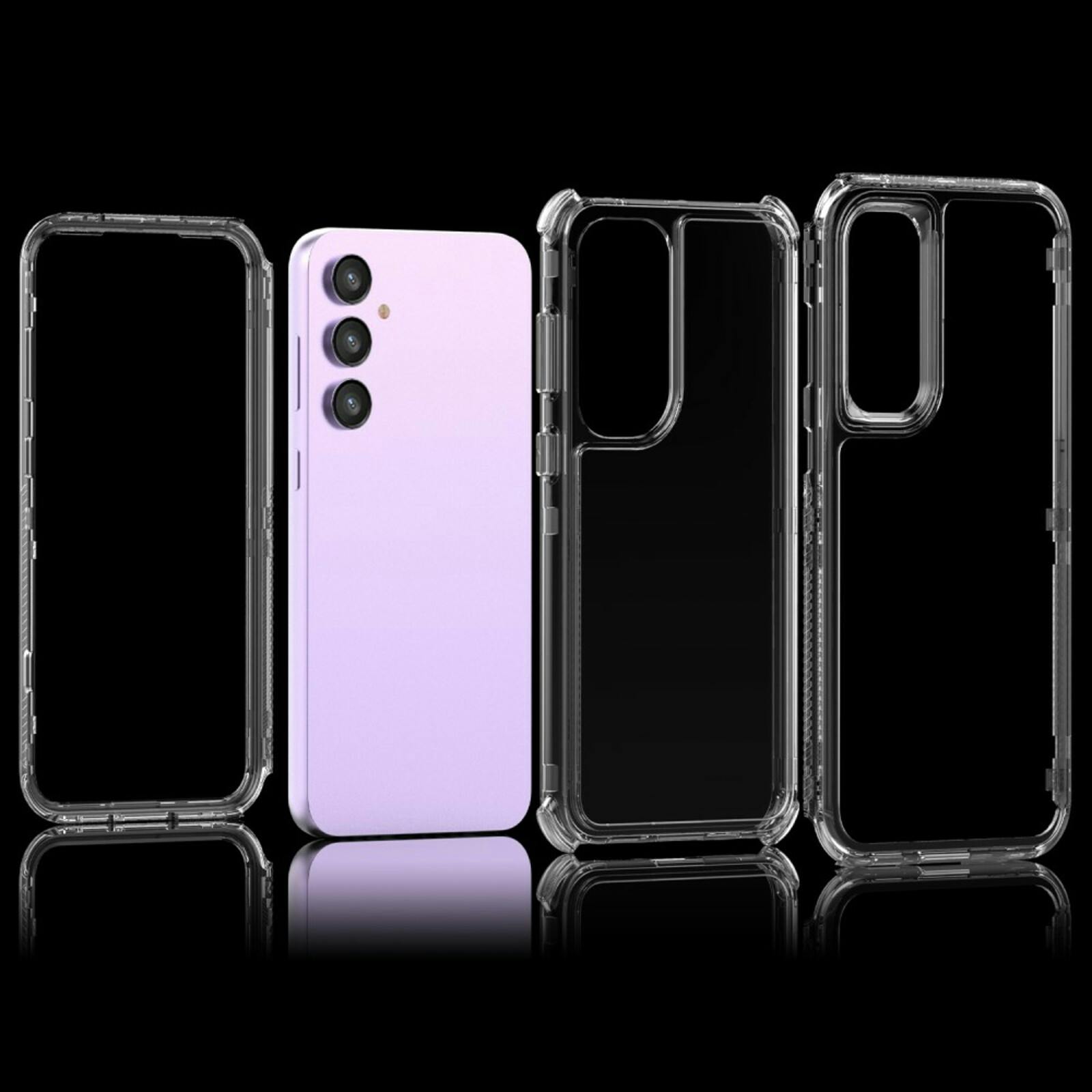 Mocaa Samsung S23 FE Full Body Beschermhoes Transparant