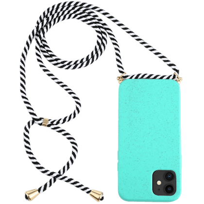Mocaa iPhone 12 (Pro) Telefoonhoesje met Koord Groen