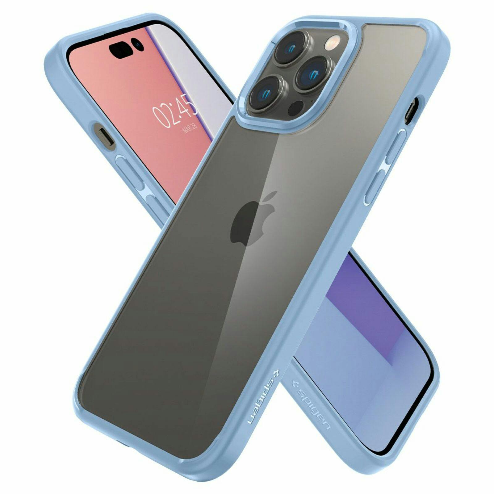 Spigen iPhone 14 Pro Doorzichtig Hard Hoesje Blauw