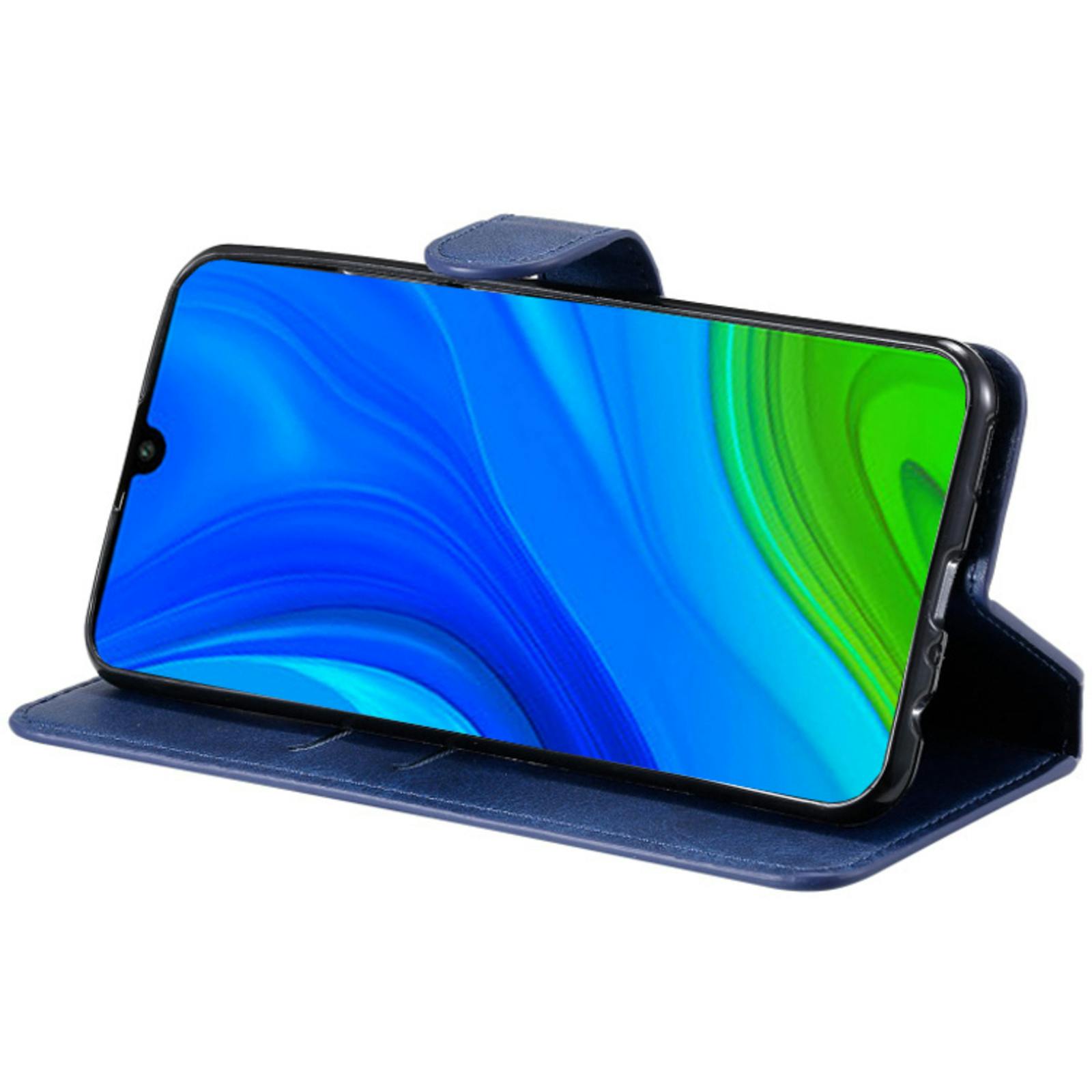 Mocaa Huawei P Smart 2020 Slim-Fit Boek Hoesje Blauw