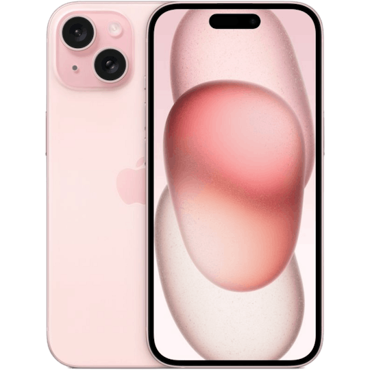 Apple iPhone 15 Plus Pink - Voorkant & achterkant