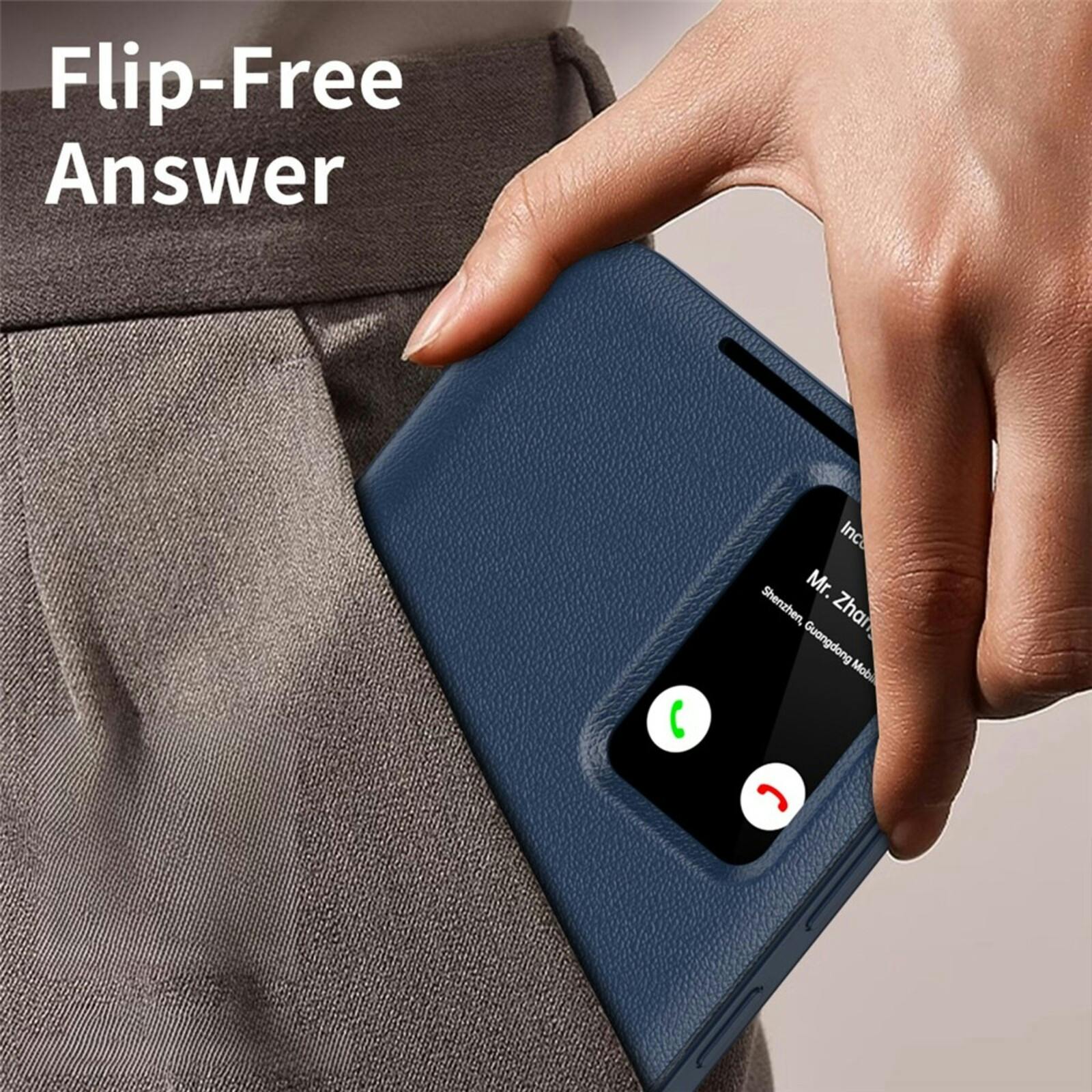 CaseBody Samsung Galaxy S24 Ultra Smart Cover Blauw