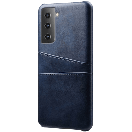 Comfycase Samsung Galaxy S21 Card Case Hoesje Met Pasruimte Blauw
