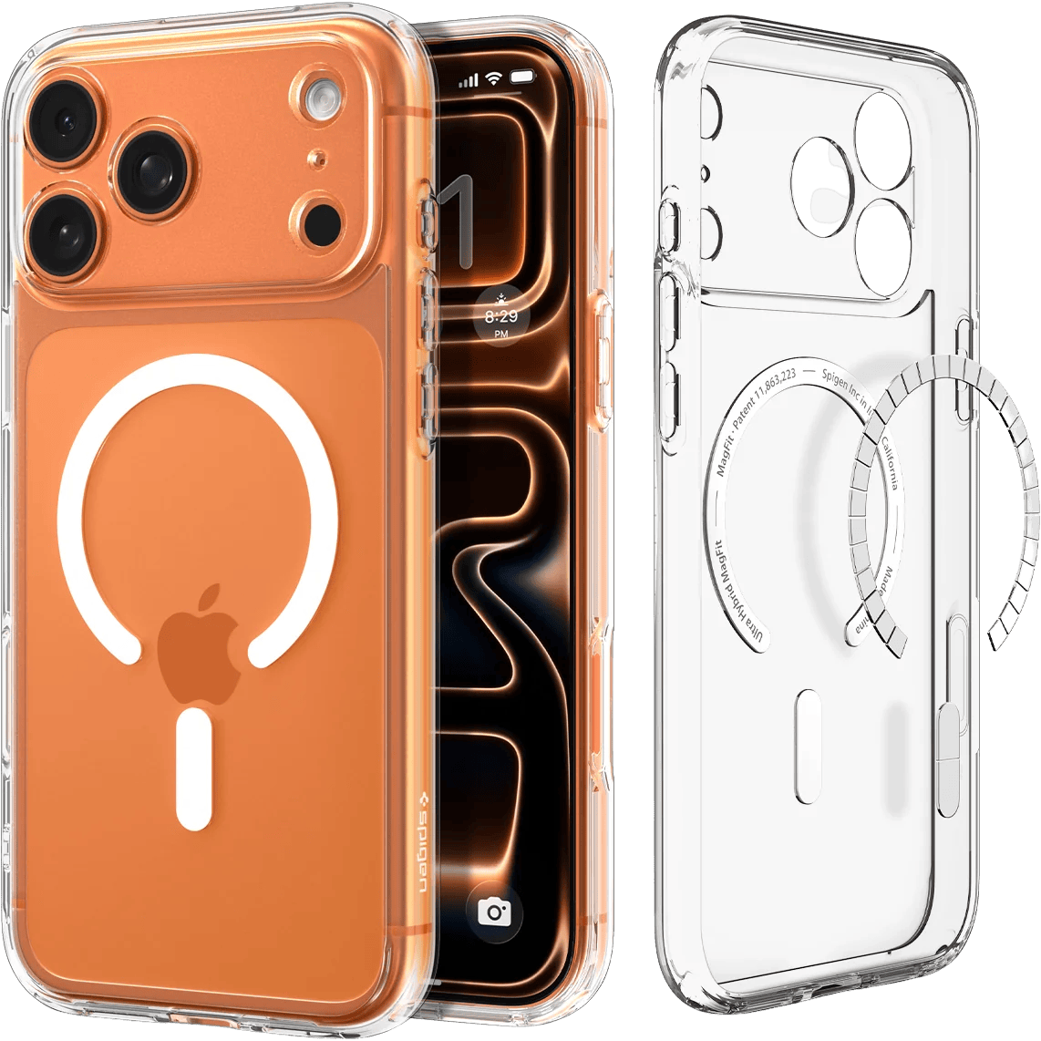 Spigen iPhone 17 Pro / 18 Pro Ultra Hybrid MagSafe Case Transparant